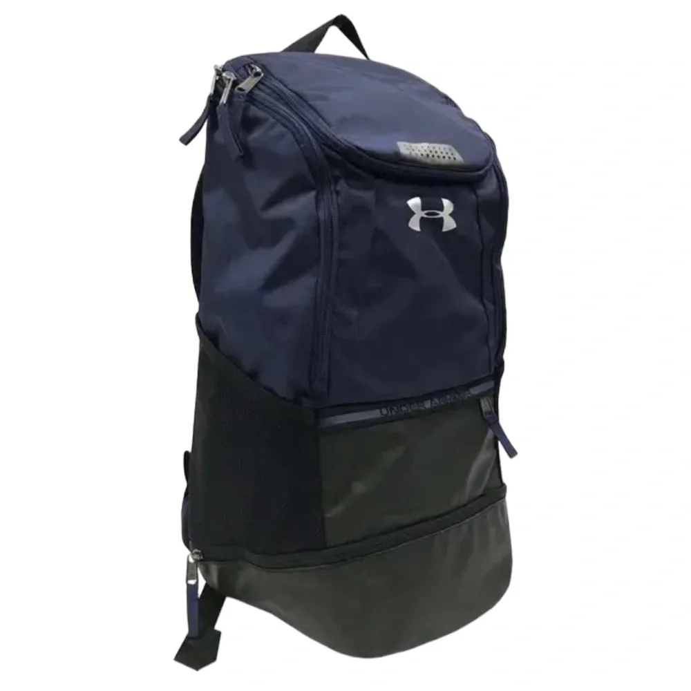 Under Armour UA Unisex Striker 4 Soccer Backpack Bag Navy Black UASB-SBP4 NWT